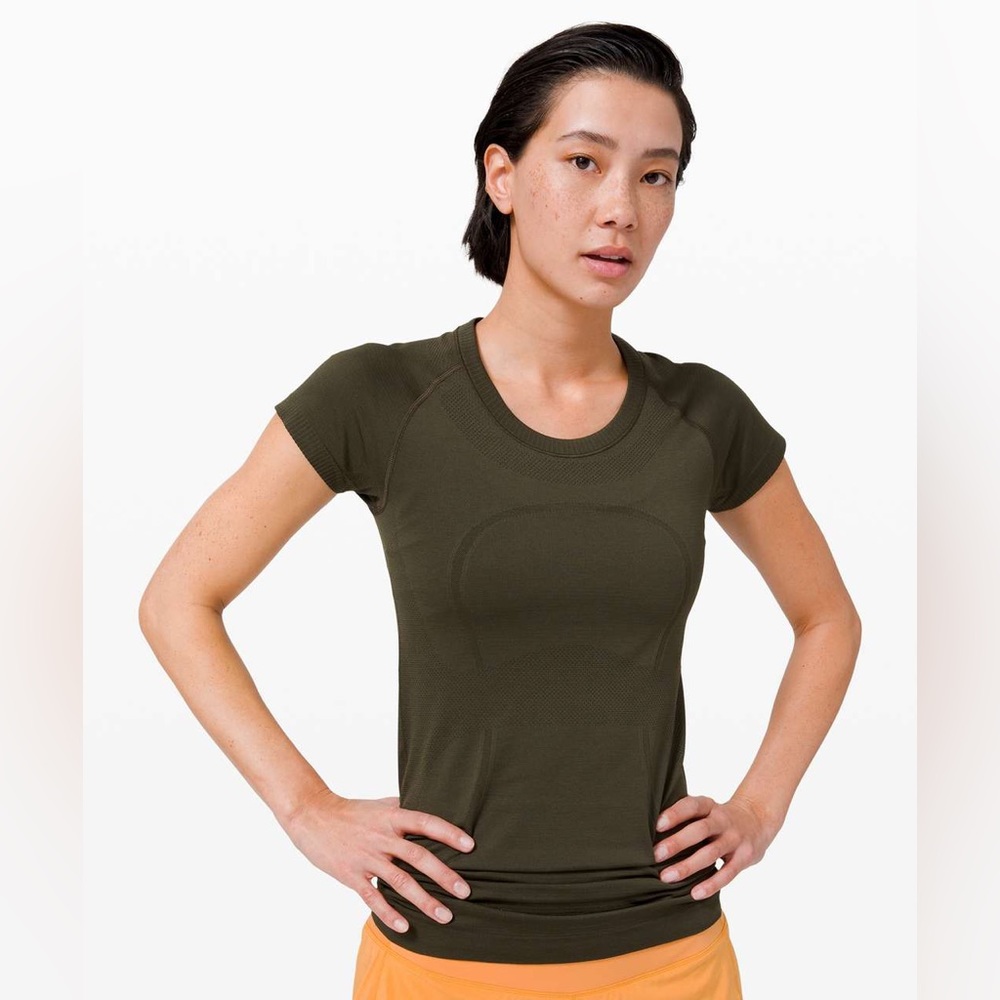 discontinued olive green lulu lemon swiftly tech size 2